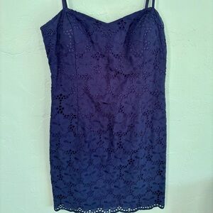 Lilly Pulitzer Navy Blue Sheath Dress